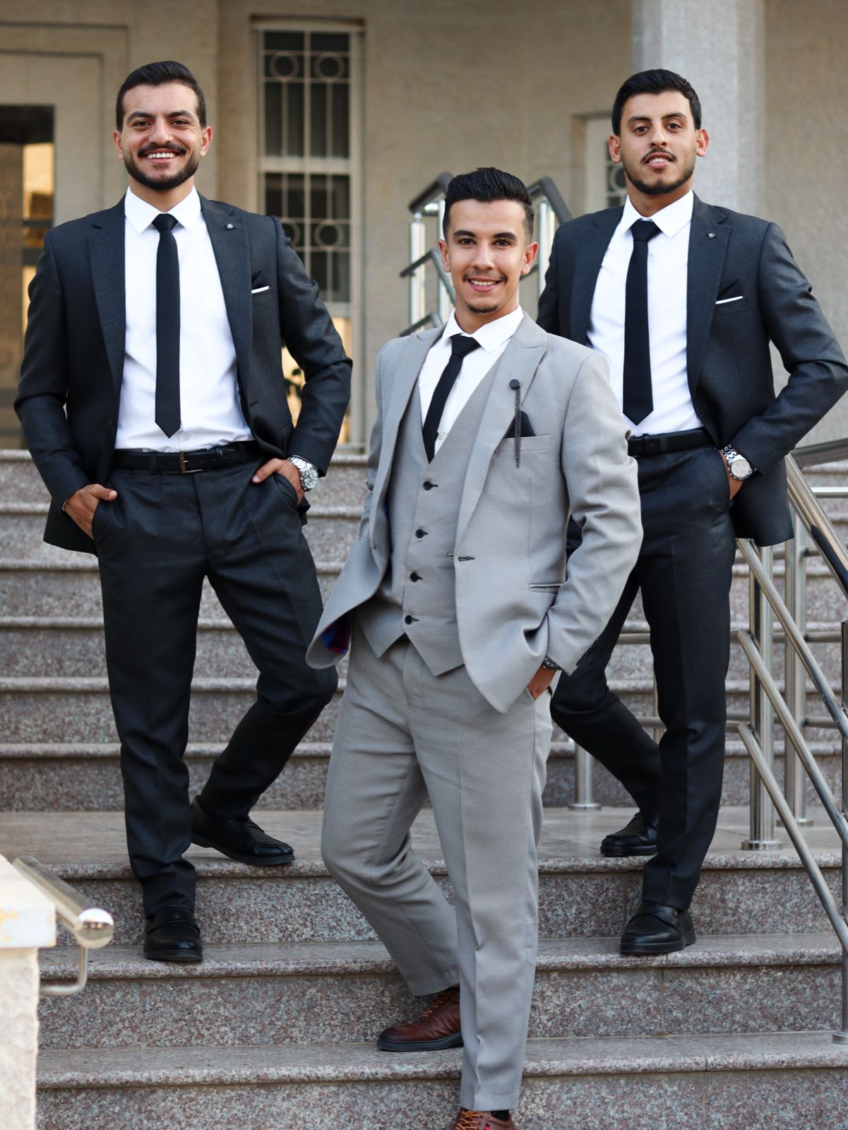 Duo portrait, formal wear